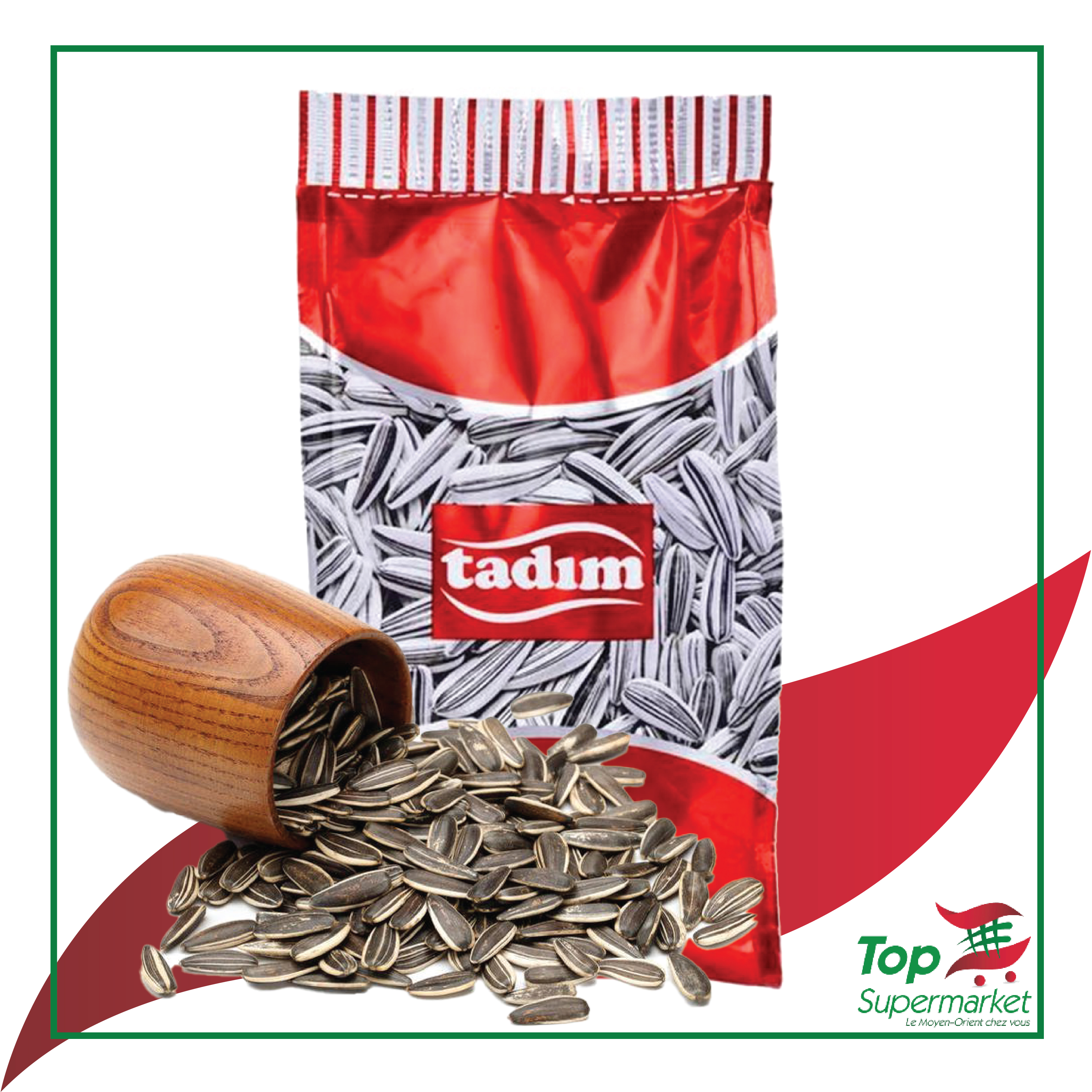 Tadim graines tournesol rouge peu salé 290gr